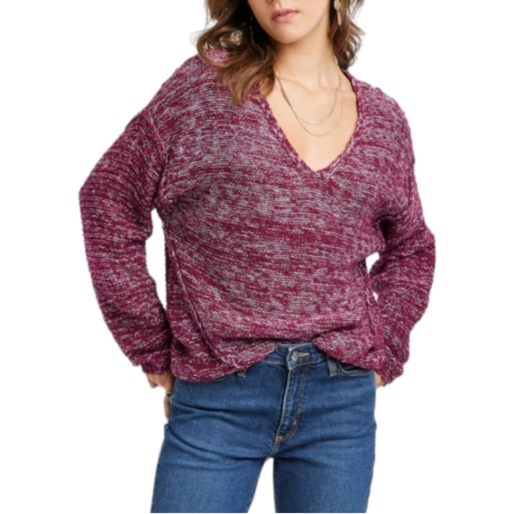 NWT Universal Thread Burgundy V Neck Sweater Size 2X